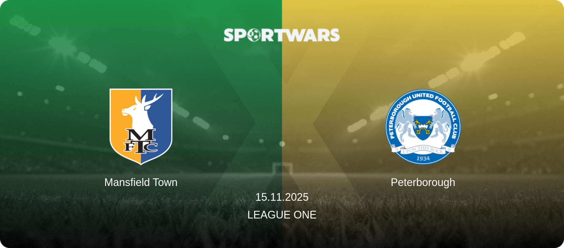 Mansfield Town — Peterborough, 15.11.2025 — League One (match preview)