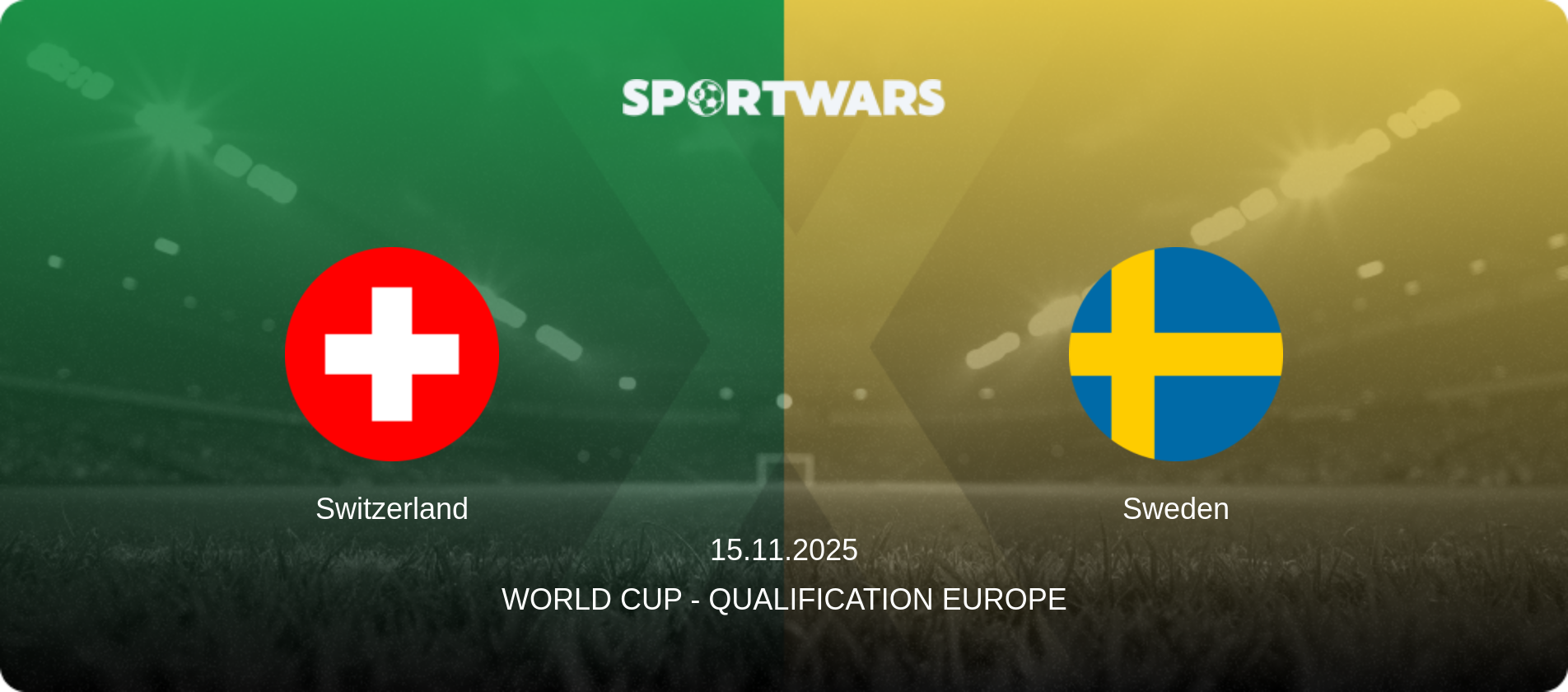 Switzerland — Sweden, 15.11.2025 — World Cup - Qualification Europe (match preview)