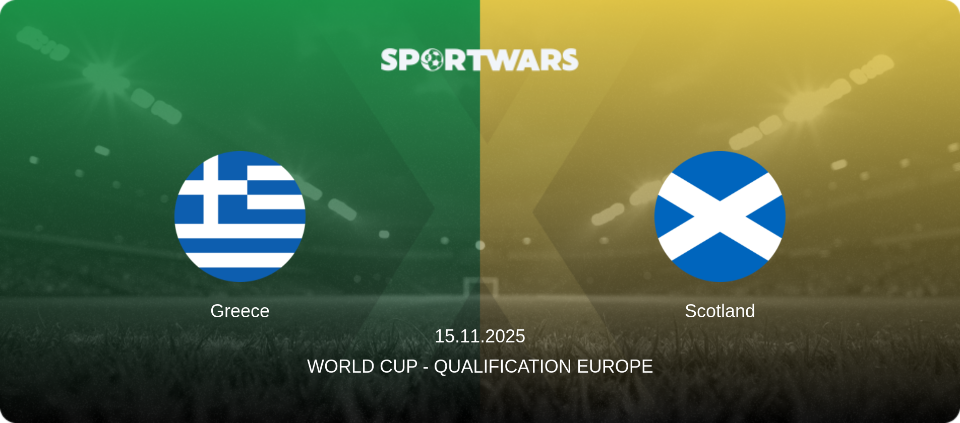 Greece — Scotland, 15.11.2025 — World Cup - Qualification Europe (match preview)