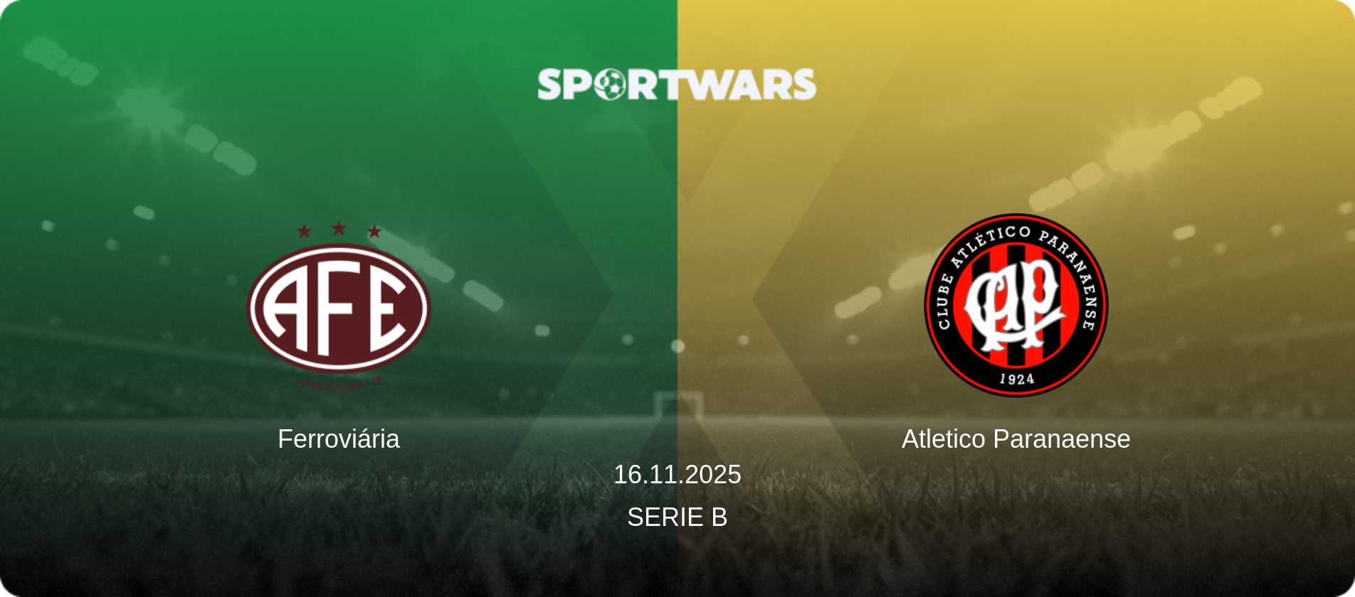 Ferroviária — Atletico Paranaense, 16.11.2025 — Serie B (match preview)
