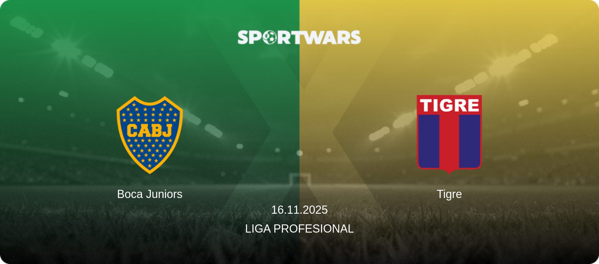 Boca Juniors — Tigre, 16.11.2025 — Liga Profesional (match preview)