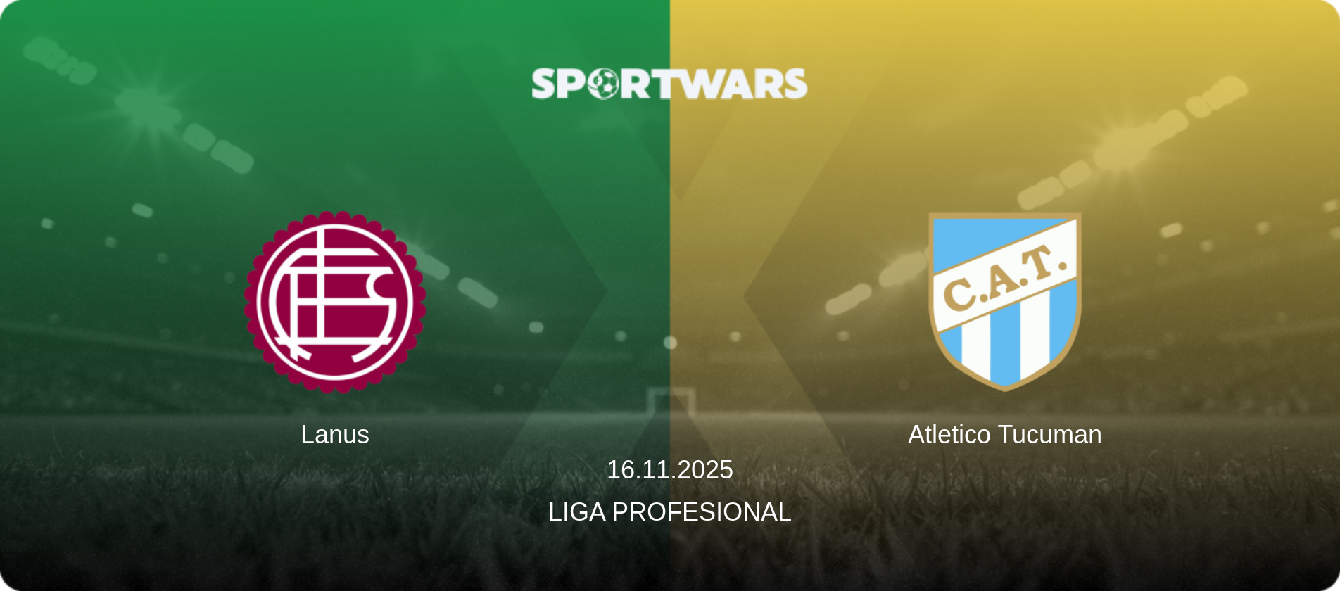 Lanus — Atletico Tucuman, 16.11.2025 — Liga Profesional (match preview)