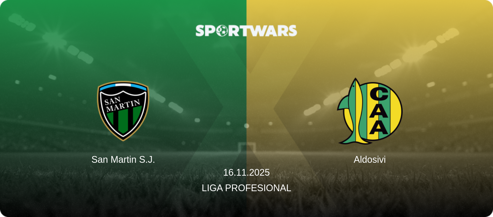San Martin S.J. — Aldosivi, 16.11.2025 — Liga Profesional (match preview)