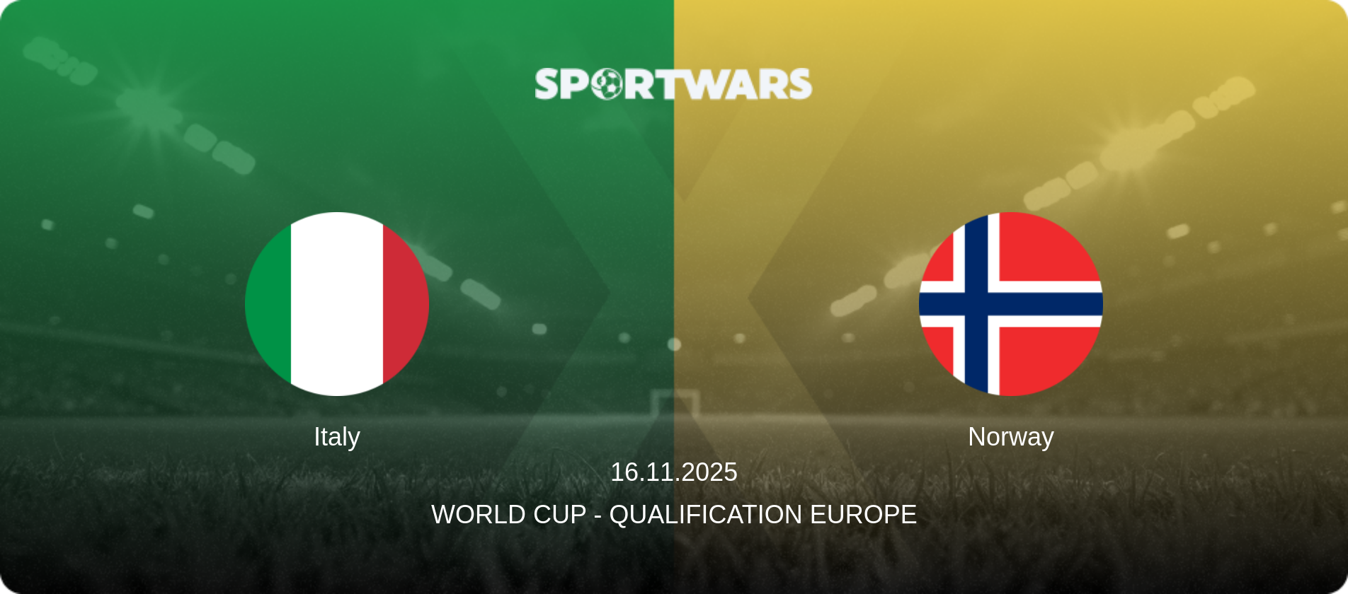 Italy — Norway, 16.11.2025 — World Cup - Qualification Europe (match preview)