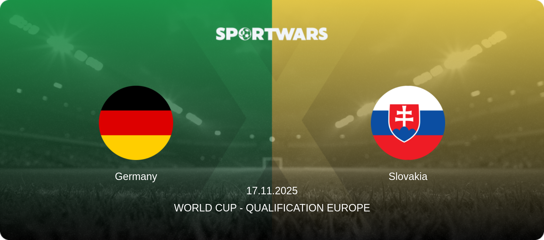 Germany — Slovakia, 17.11.2025 — World Cup - Qualification Europe (match preview)