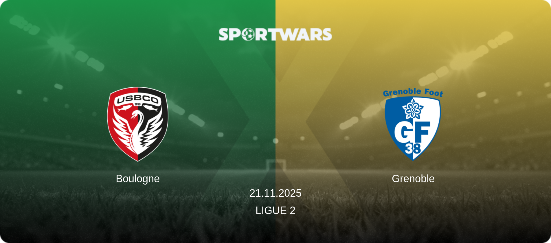 Boulogne — Grenoble, 21.11.2025 — Ligue 2 (match preview)