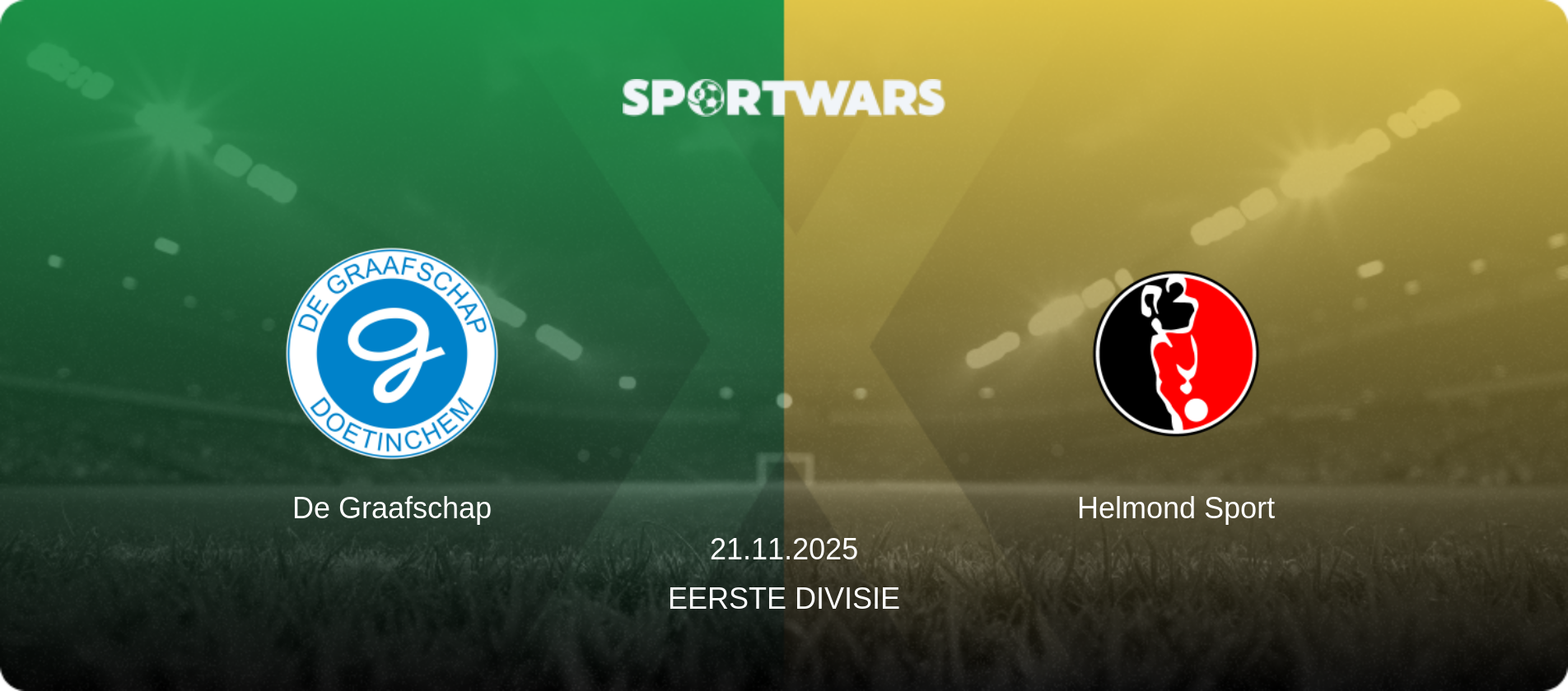 De Graafschap — Helmond Sport, 21.11.2025 — Eerste Divisie (match preview)