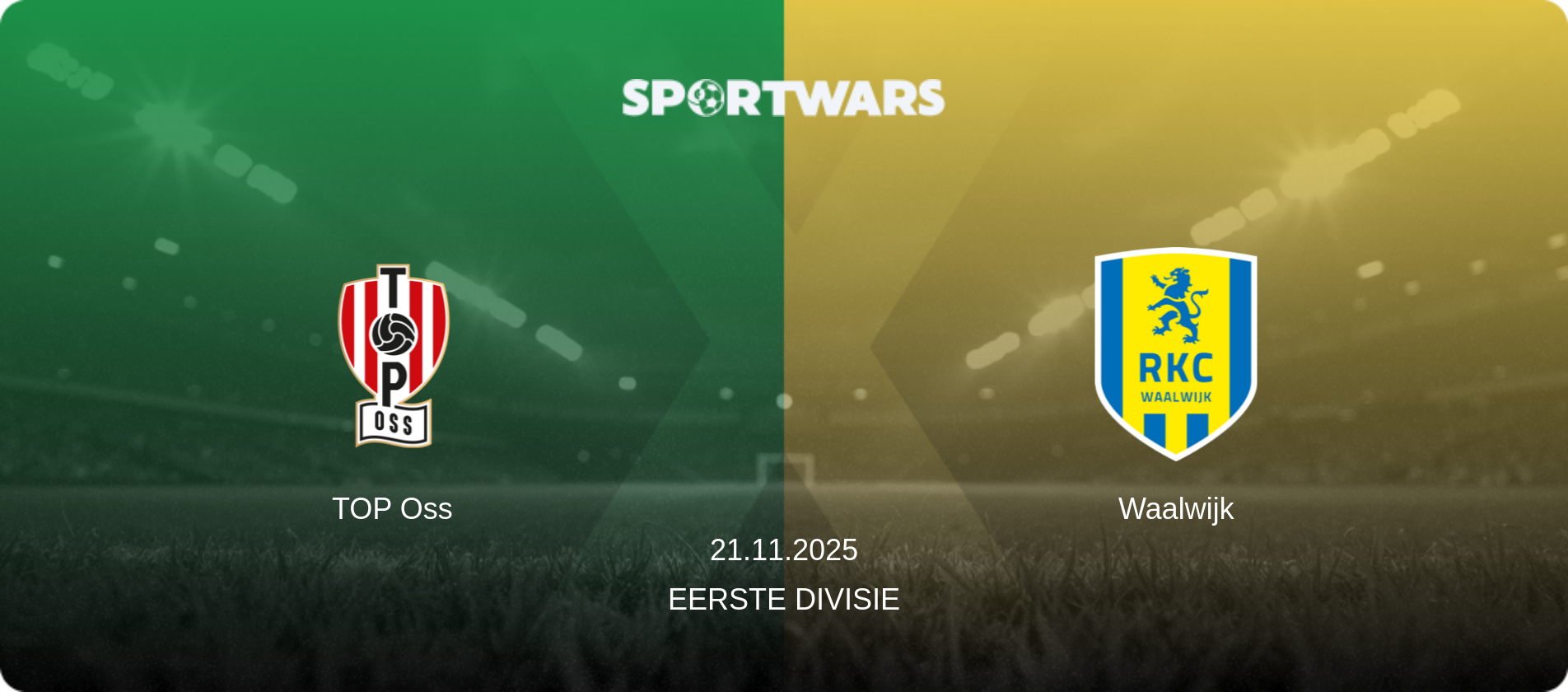 TOP Oss — Waalwijk, 21.11.2025 — Eerste Divisie (match preview)