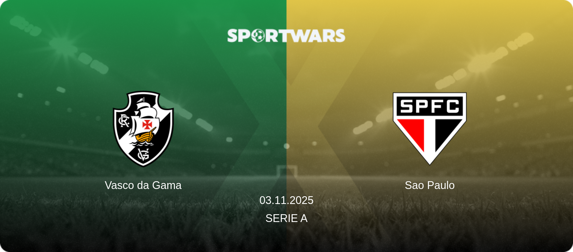 Vasco da Gama — Sao Paulo, 03.11.2025 — Serie A (match preview)