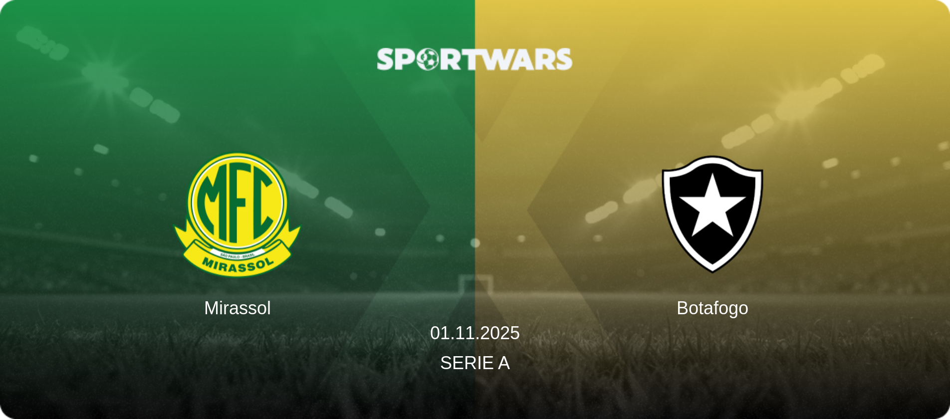Mirassol — Botafogo, 01.11.2025 — Serie A (match preview)