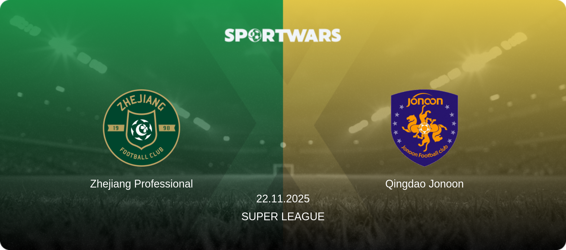 Zhejiang Professional — Qingdao Jonoon, 22.11.2025 — Super League (match preview)