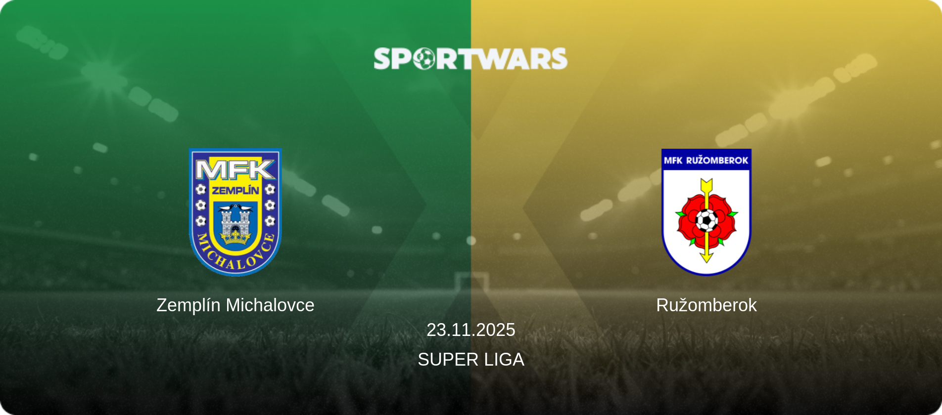 Zemplín Michalovce — Ružomberok, 23.11.2025 — Super Liga (match preview)