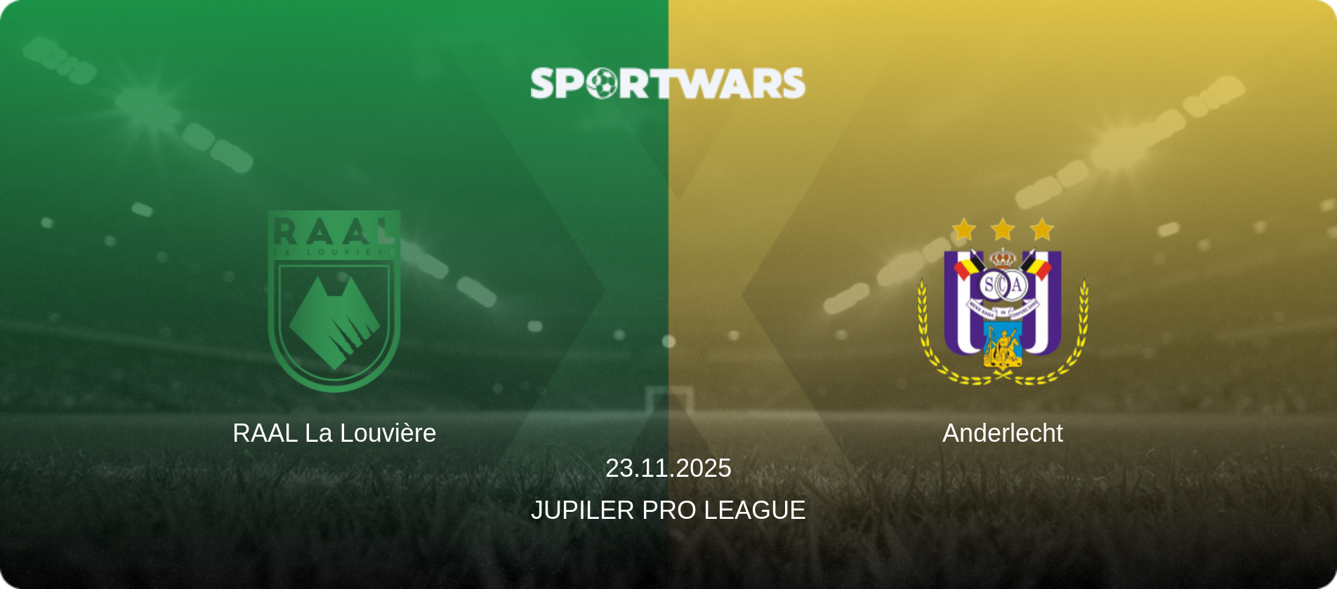 RAAL La Louvière — Anderlecht, 23.11.2025 — Jupiler Pro League (match preview)