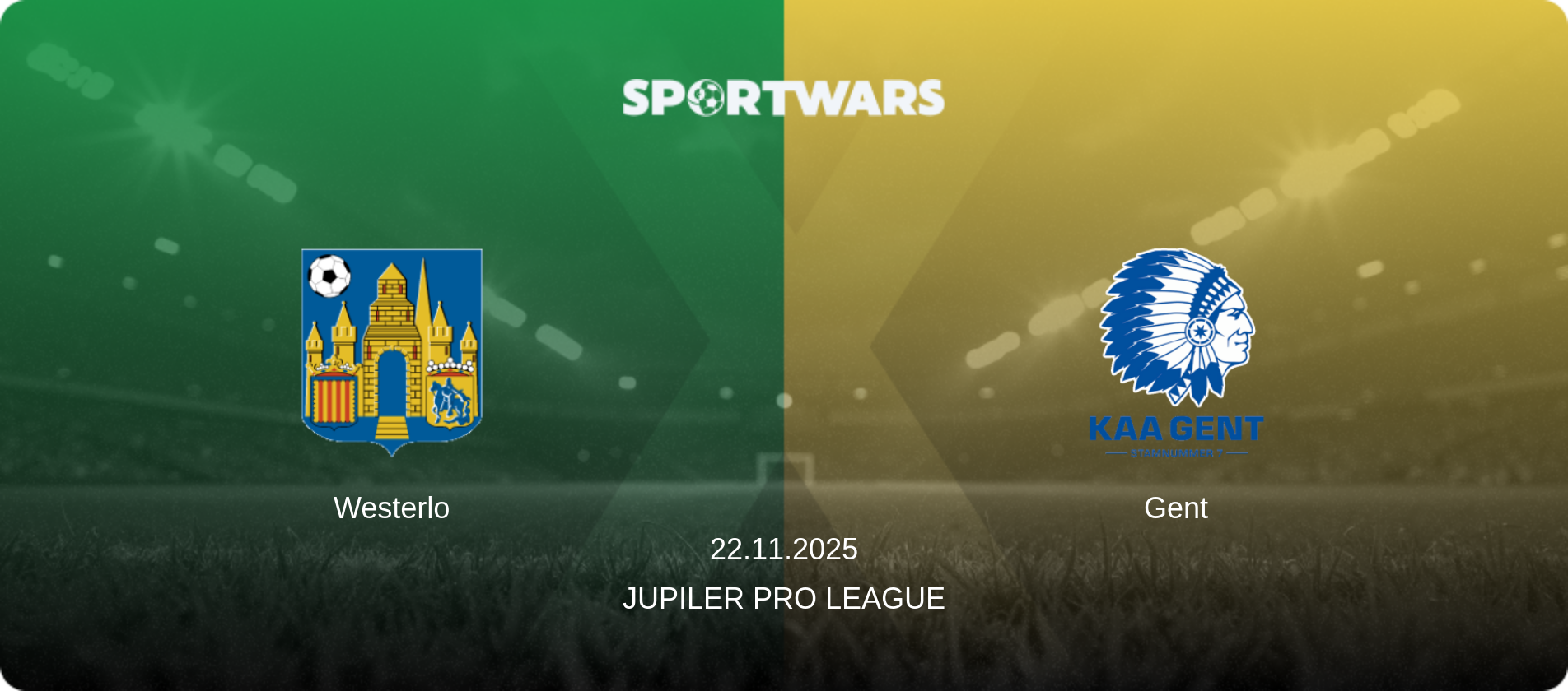 Westerlo — Gent, 22.11.2025 — Jupiler Pro League (match preview)