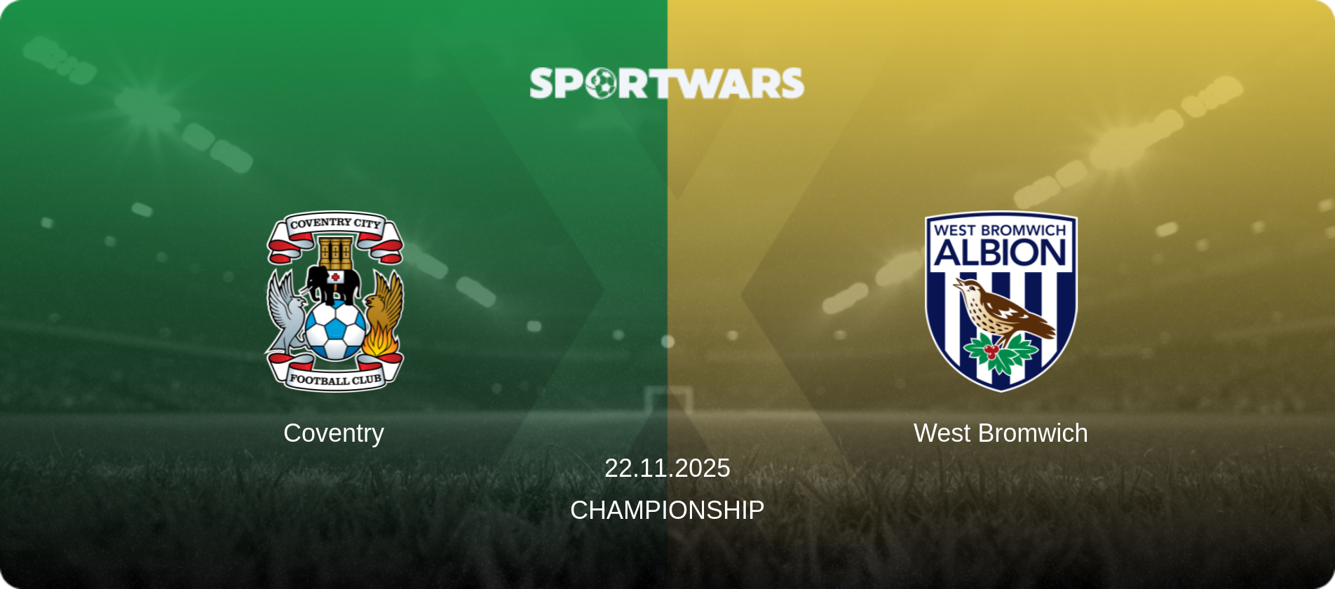 Coventry — West Bromwich, 22.11.2025 — Championship (match preview)