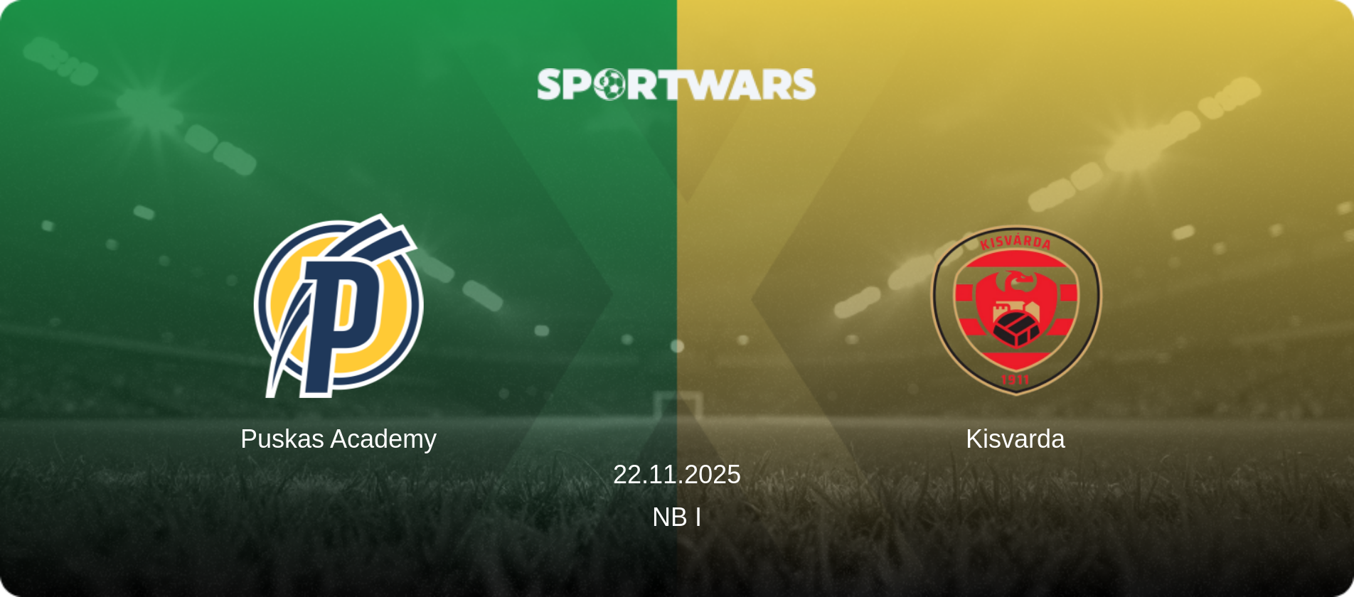 Puskas Academy — Kisvarda, 22.11.2025 — NB I (match preview)