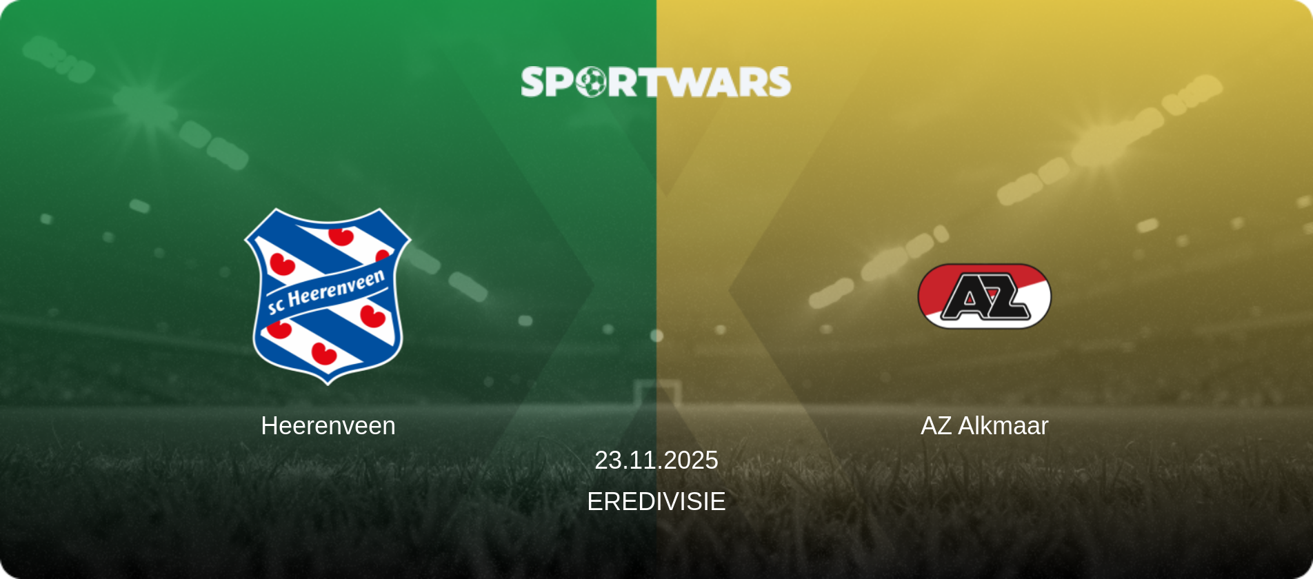 Heerenveen — AZ Alkmaar, 23.11.2025 — Eredivisie (match preview)