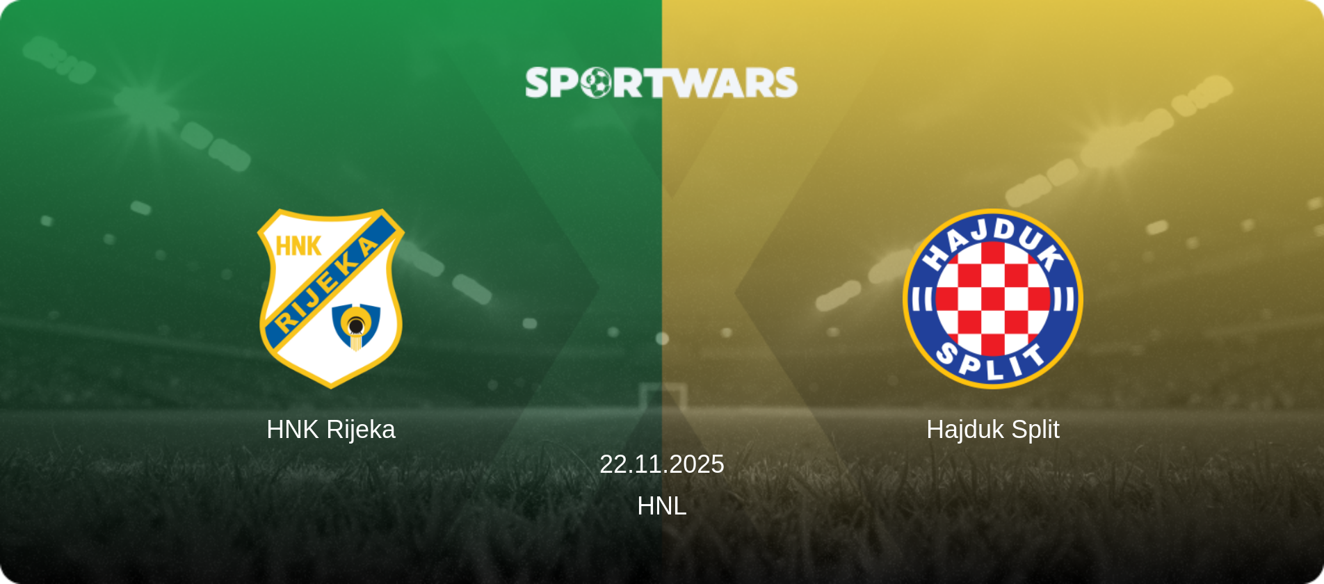 HNK Rijeka — Hajduk Split, 22.11.2025 — HNL (match preview)