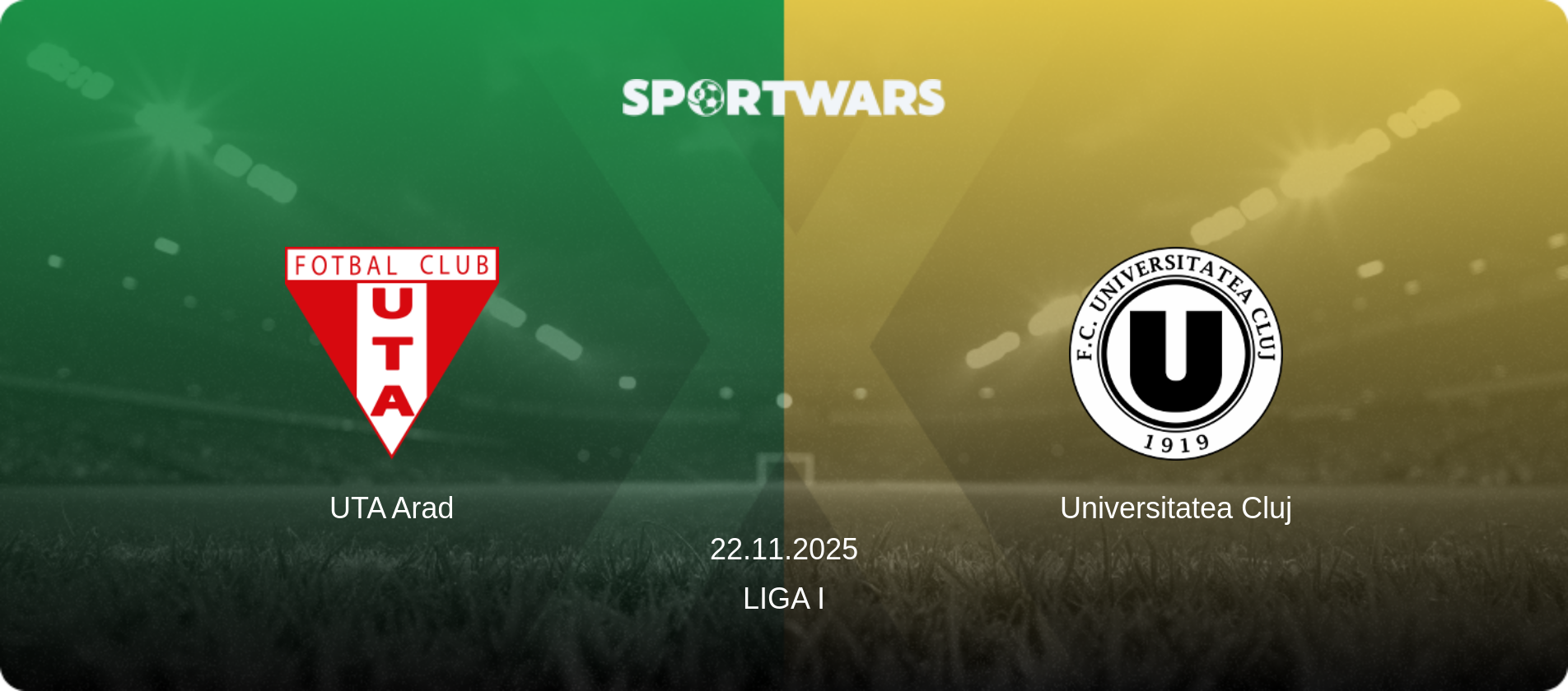 UTA Arad — Universitatea Cluj, 22.11.2025 — Liga I (match preview)