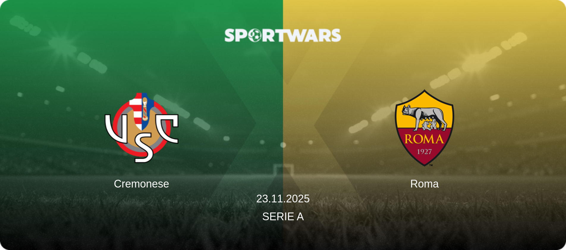 Cremonese — Roma, 23.11.2025 — Serie A (match preview)