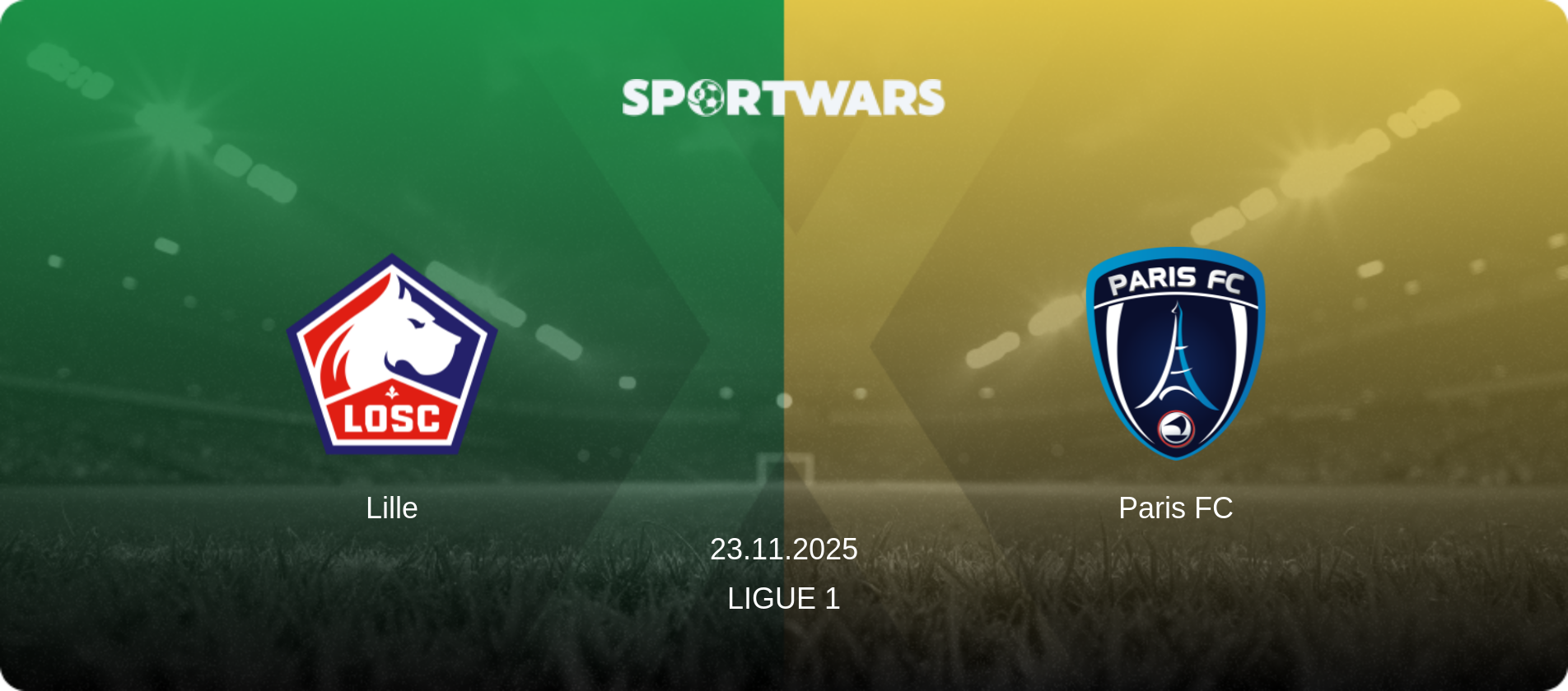 Lille — Paris FC, 23.11.2025 — Ligue 1 (match preview)
