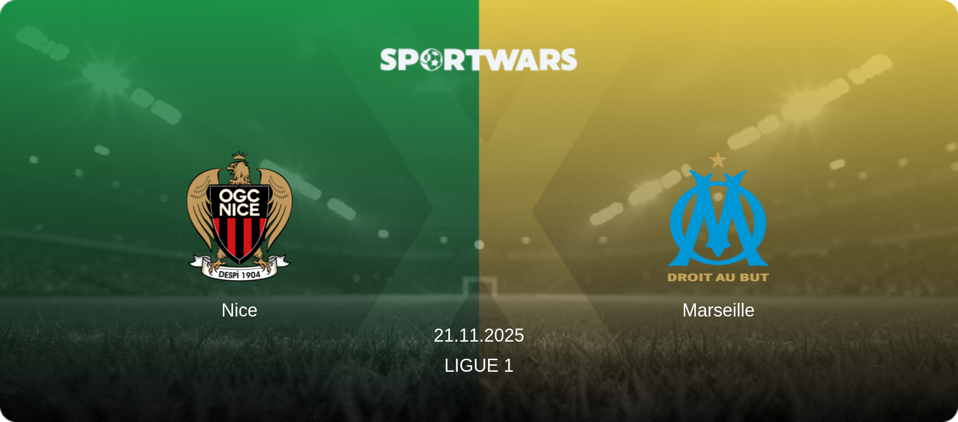 Nice — Marseille, 21.11.2025 — Ligue 1 (match preview)