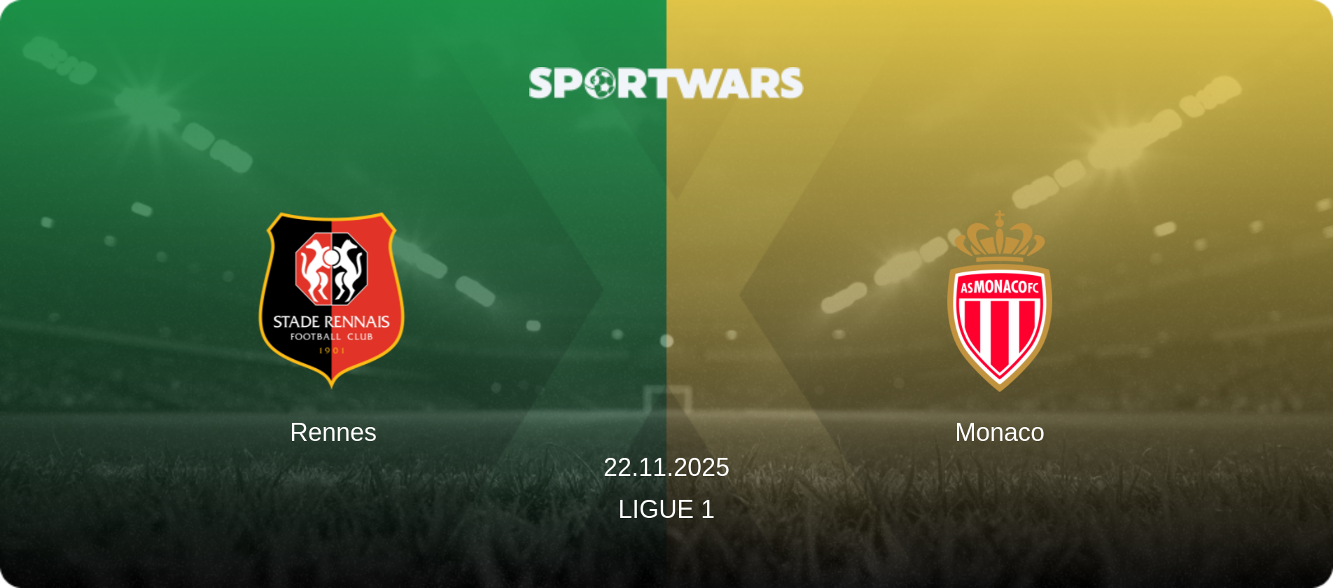 Rennes — Monaco, 22.11.2025 — Ligue 1 (match preview)