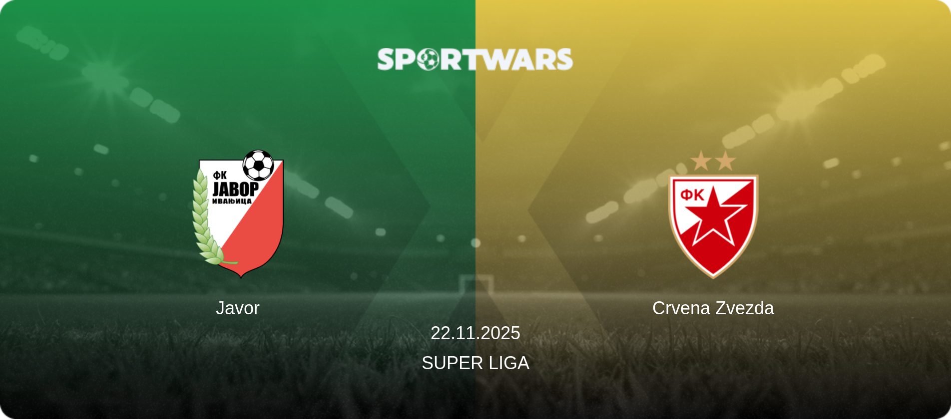 Javor — Crvena Zvezda, 22.11.2025 — Super Liga (match preview)