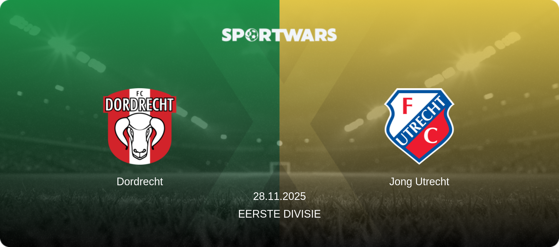 Dordrecht — Jong Utrecht, 28.11.2025 — Eerste Divisie (match preview)