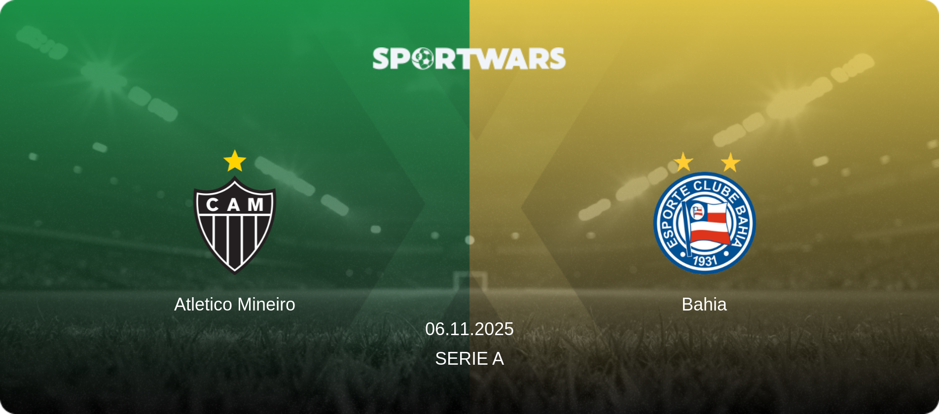 Atletico Mineiro — Bahia, 06.11.2025 — Serie A (match preview)