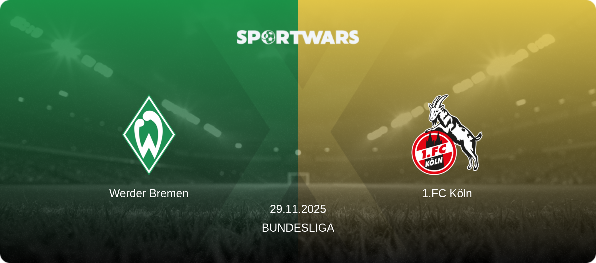 Werder Bremen — 1.FC Köln, 29.11.2025 — Bundesliga (match preview)