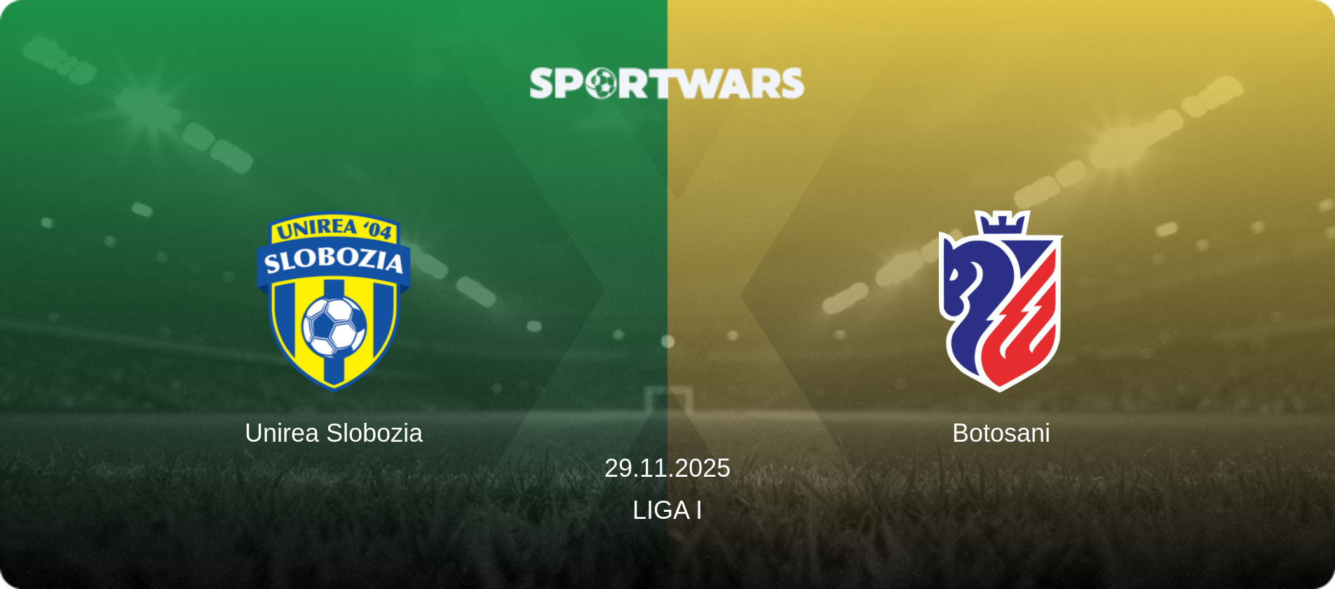 Unirea Slobozia — Botosani, 29.11.2025 — Liga I (match preview)