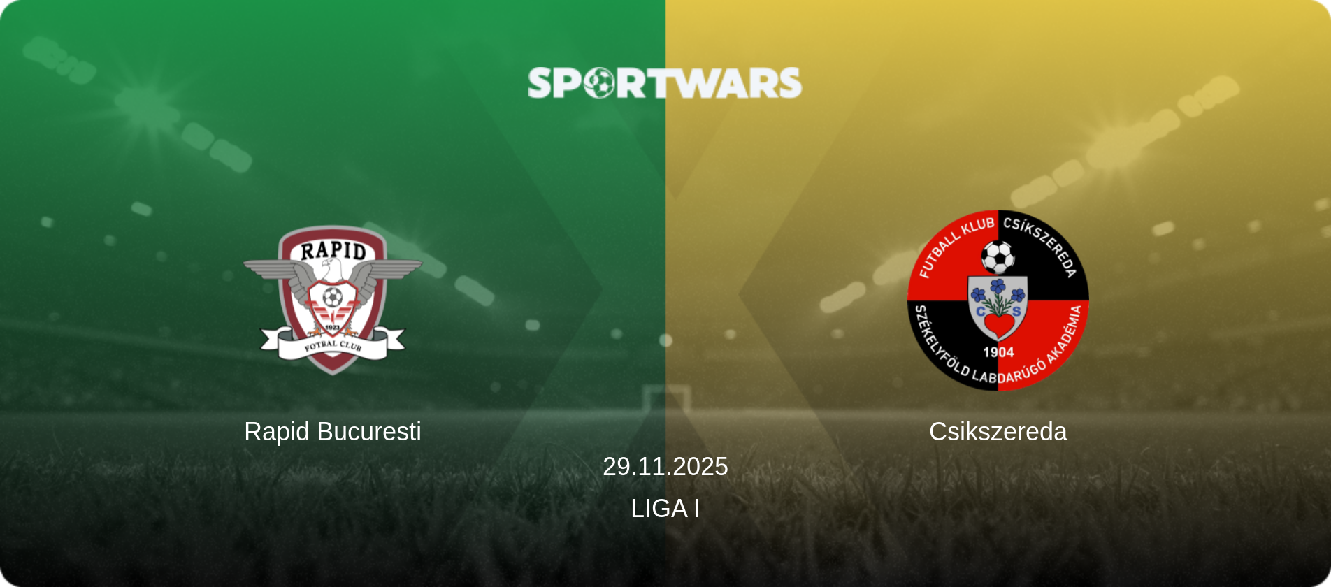 Rapid Bucuresti — Csikszereda, 29.11.2025 — Liga I (match preview)