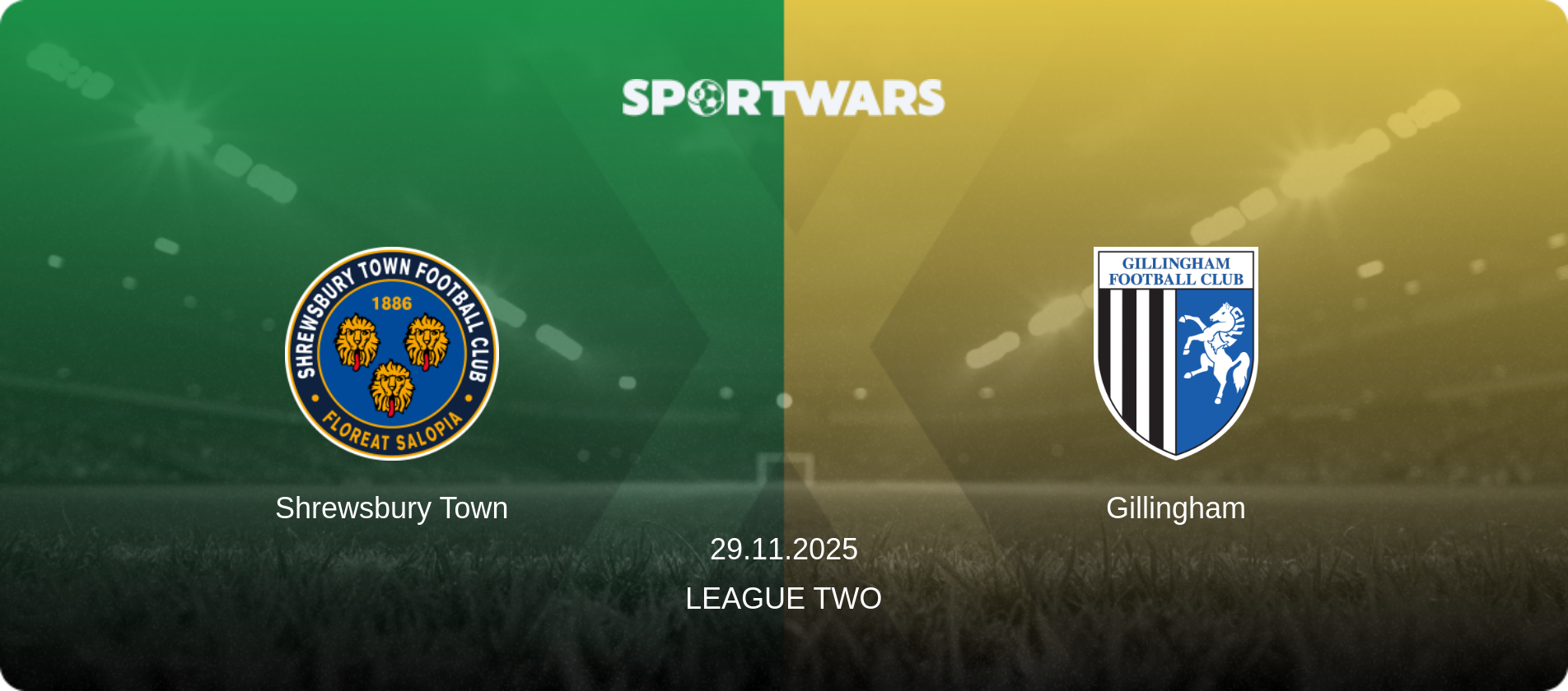 Shrewsbury Town — Gillingham, 29.11.2025 — League Two (match preview)