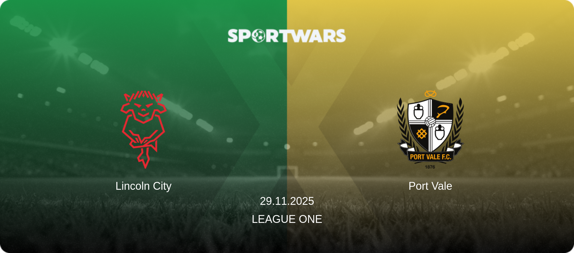 Lincoln City — Port Vale, 29.11.2025 — League One (match preview)