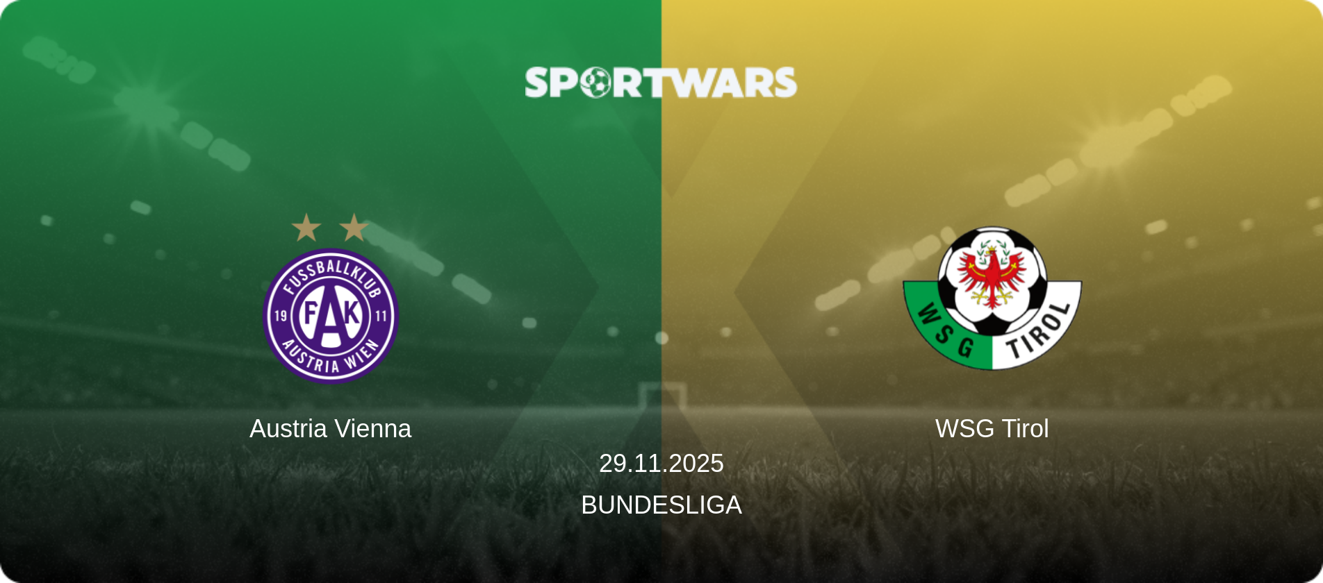 Austria Vienna — WSG Tirol, 29.11.2025 — Bundesliga (match preview)