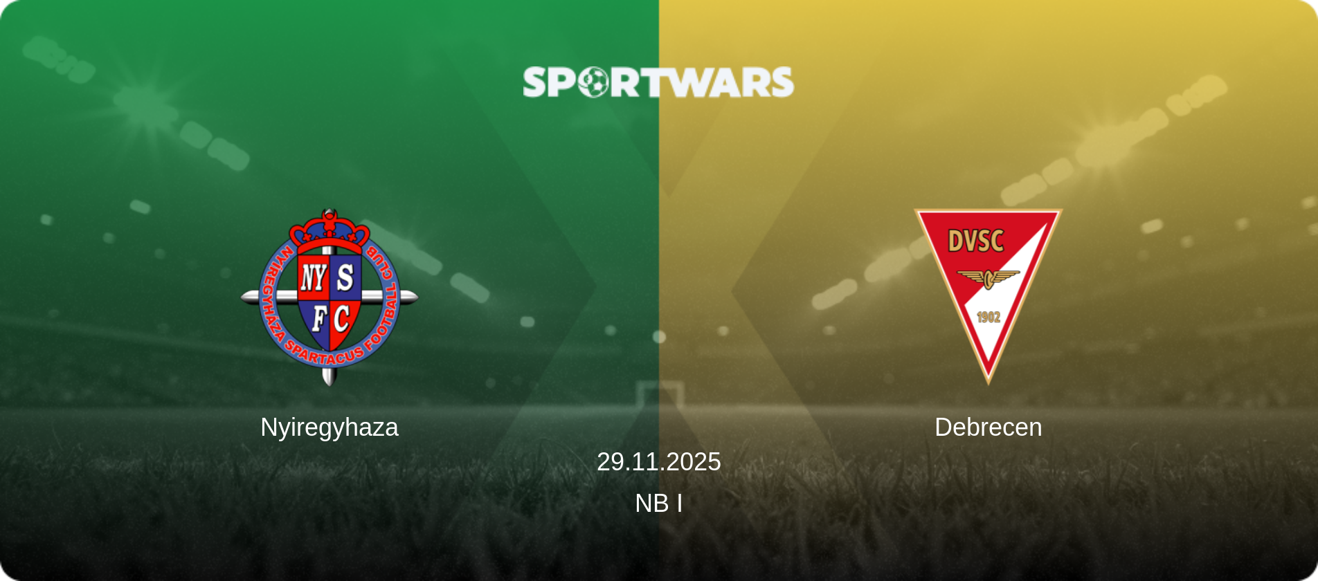 Nyiregyhaza — Debrecen, 29.11.2025 — NB I (match preview)