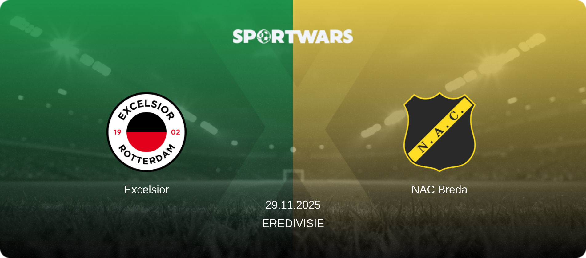 Excelsior — NAC Breda, 29.11.2025 — Eredivisie (match preview)