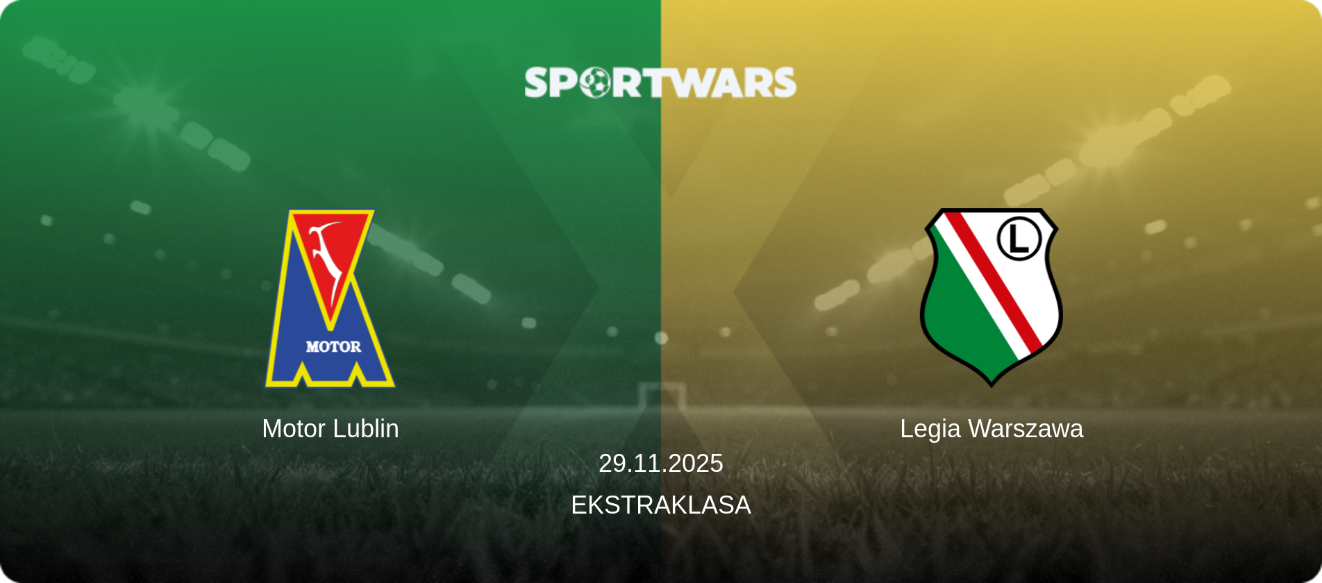 Motor Lublin — Legia Warszawa, 29.11.2025 — Ekstraklasa (match preview)