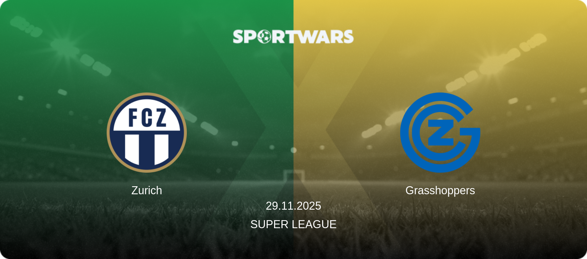 Zurich — Grasshoppers, 29.11.2025 — Super League (match preview)