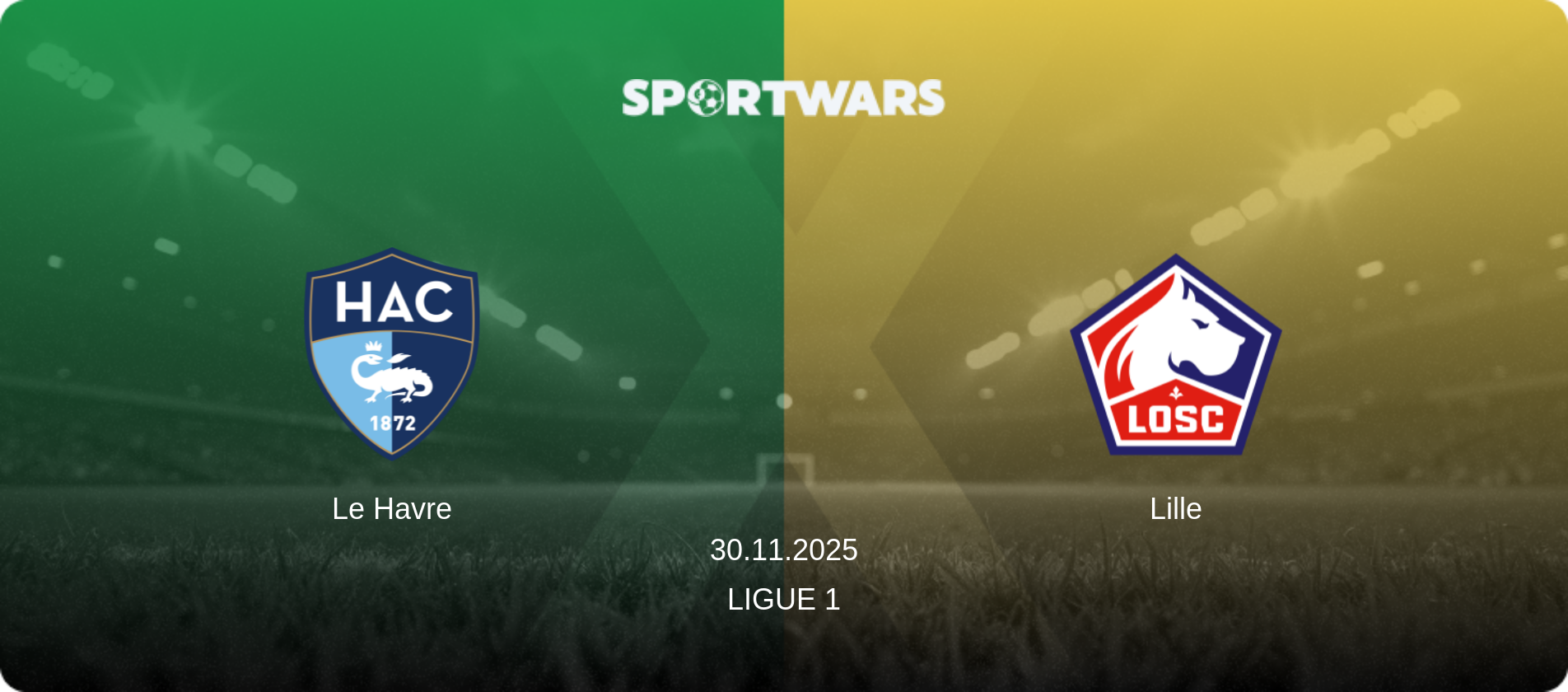Le Havre — Lille, 30.11.2025 — Ligue 1 (match preview)