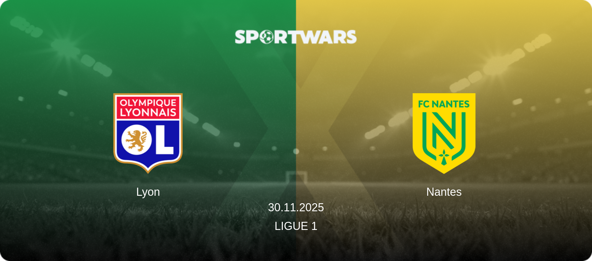 Lyon — Nantes, 30.11.2025 — Ligue 1 (match preview)