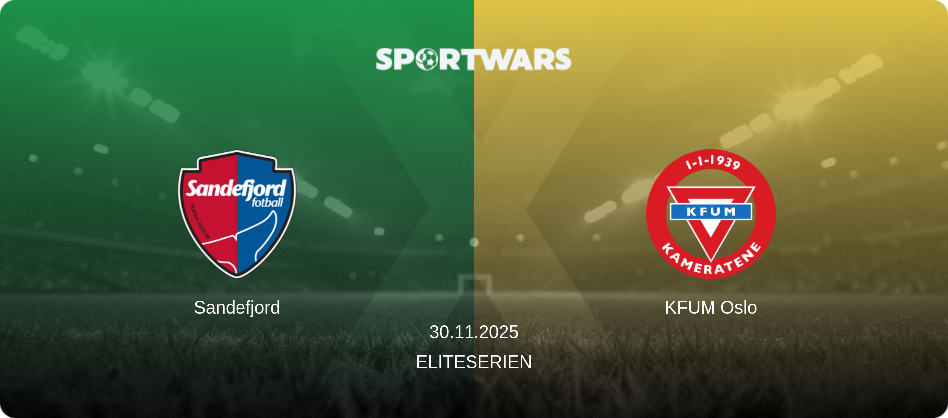 Sandefjord — KFUM Oslo, 30.11.2025 — Eliteserien (match preview)