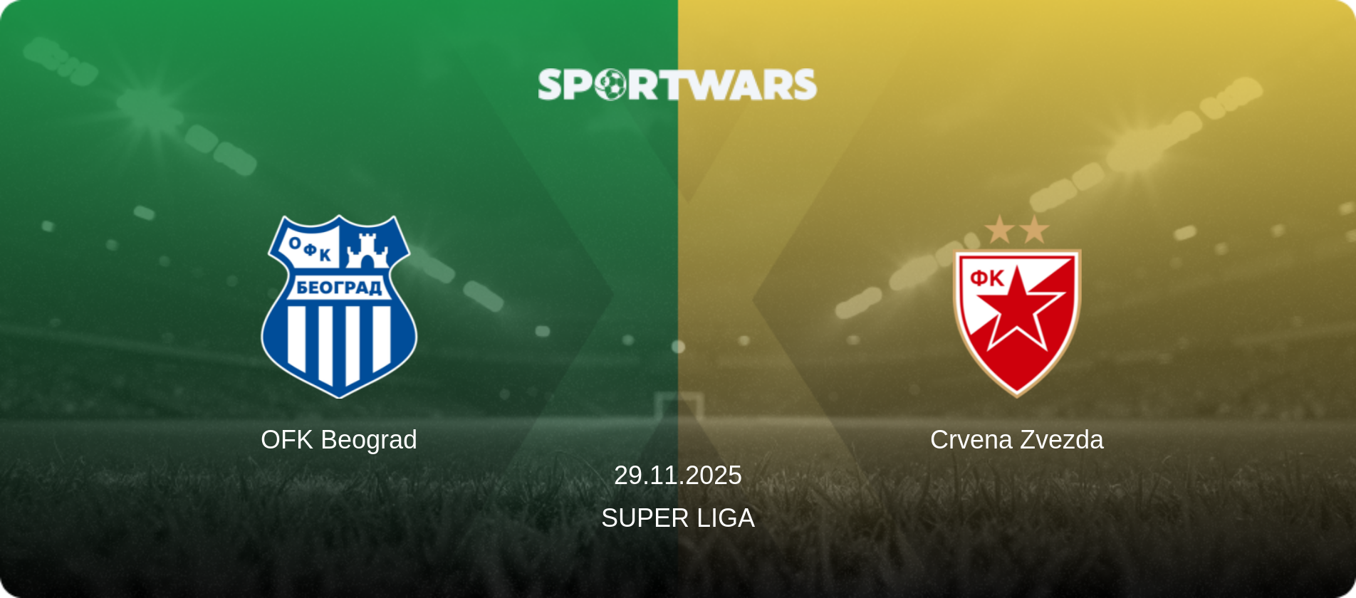 OFK Beograd — Crvena Zvezda, 29.11.2025 — Super Liga (match preview)