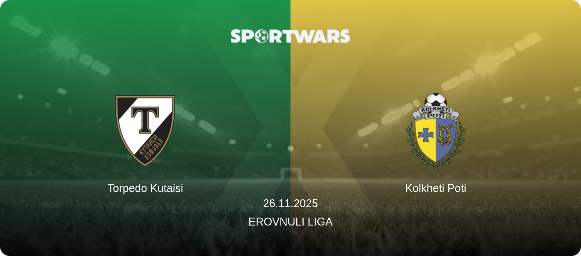Torpedo Kutaisi — Kolkheti Poti, 26.11.2025 — Erovnuli Liga (match preview)