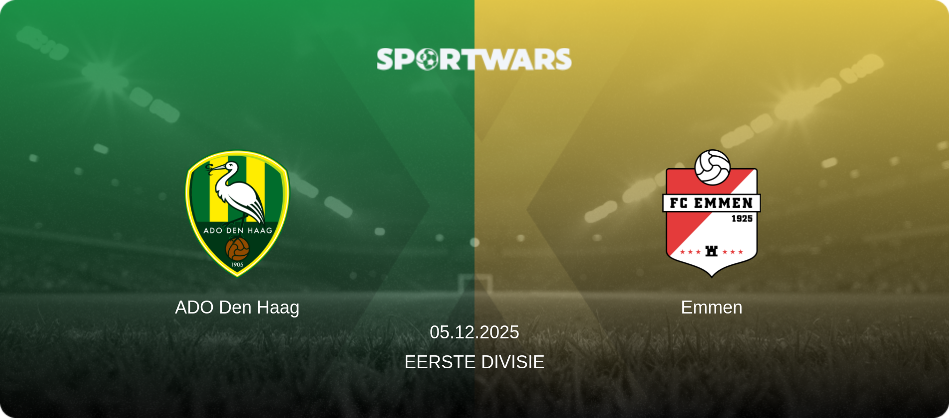 ADO Den Haag — Emmen, 05.12.2025 — Eerste Divisie (match preview)