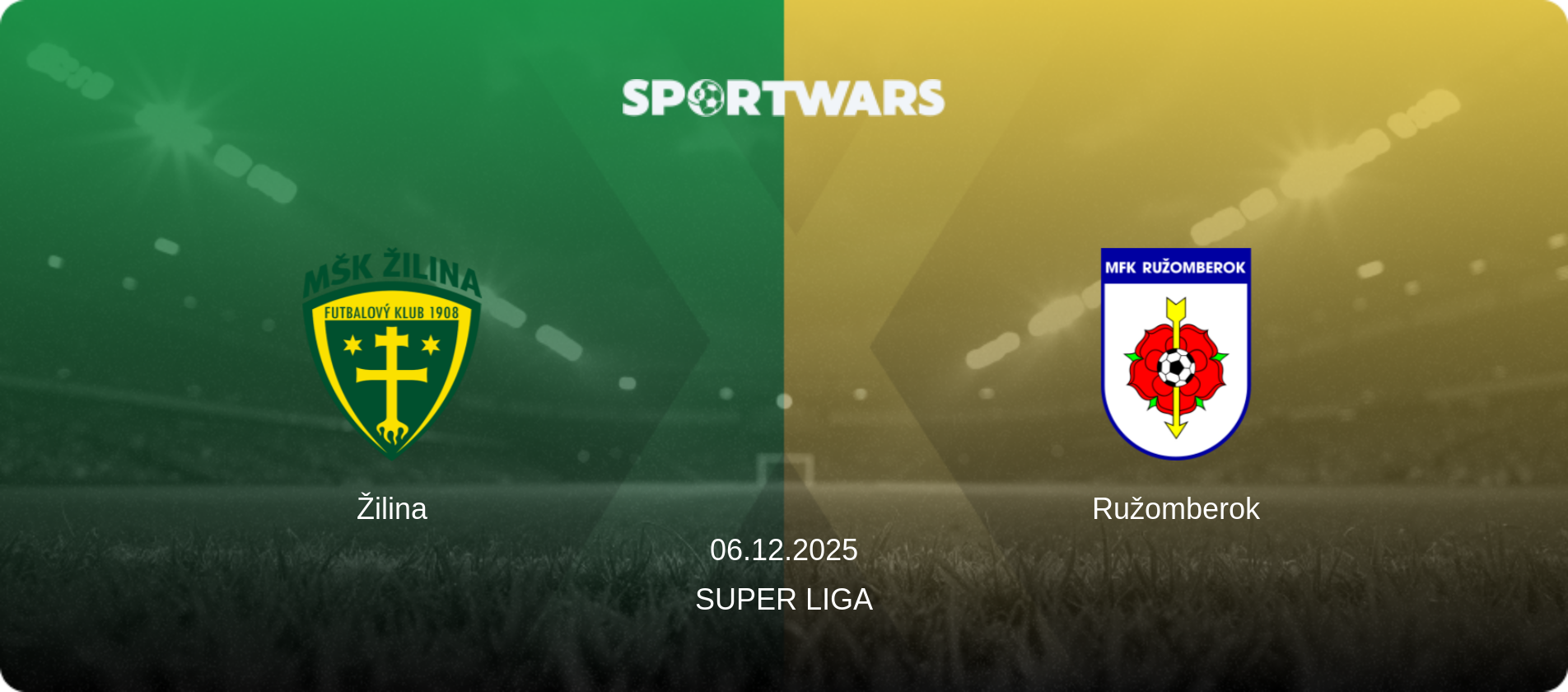 Žilina — Ružomberok, 06.12.2025 — Super Liga (match preview)