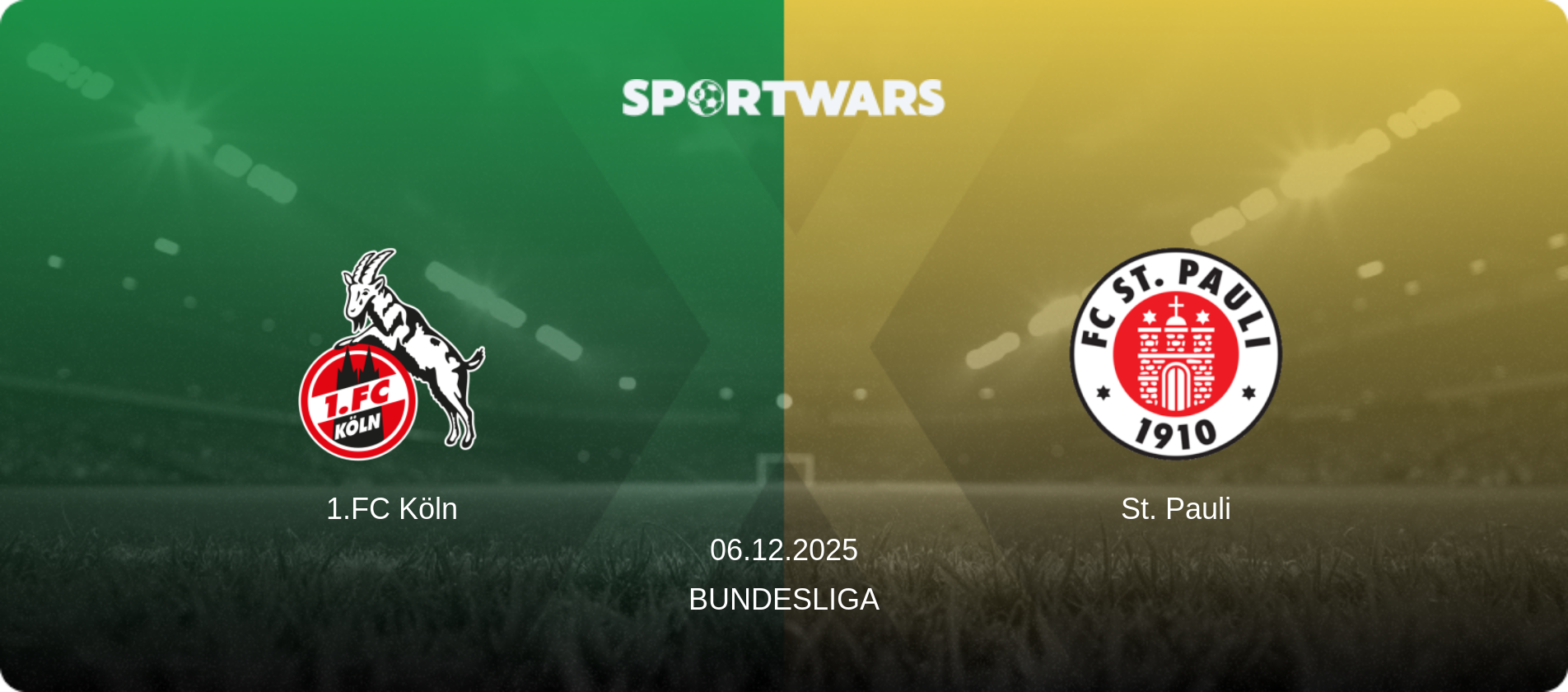 1.FC Köln — St. Pauli, 06.12.2025 — Bundesliga (match preview)