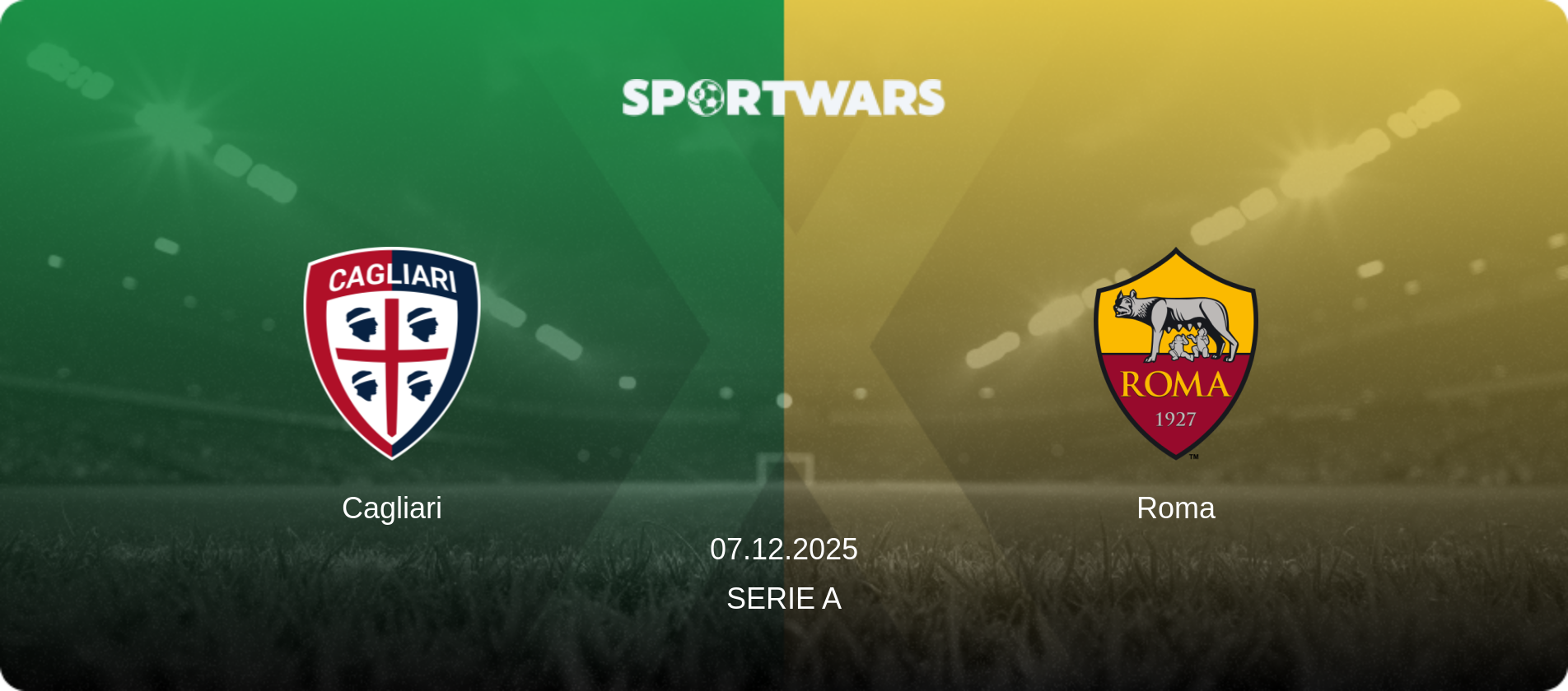 Cagliari — Roma, 07.12.2025 — Serie A (match preview)