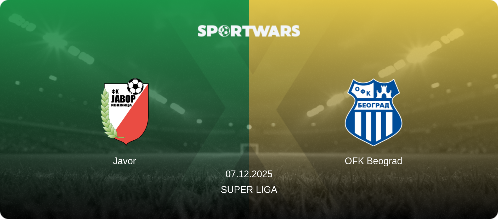 Javor — OFK Beograd, 07.12.2025 — Super Liga (match preview)
